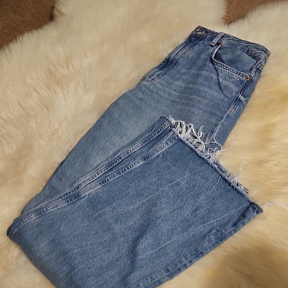 Zara Blue Denim Jeans - Picture 3 of 14